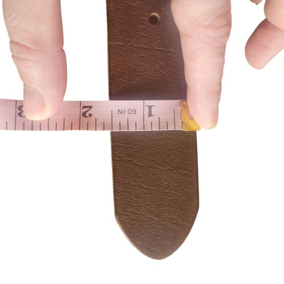 Silpada Brown Belt with Silver Flower Buckle - Picture 7 of 7